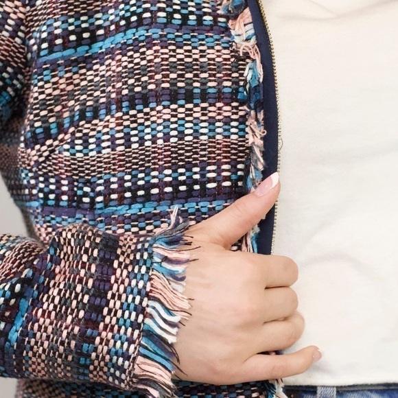 Juicy Couture Black Label fun colorful zip up blazer. Fully lined - Picture 9 of 12